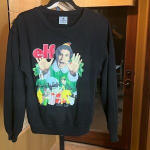 Vintage 2000 Elf New Line Productions Black Sweatshirt Size Small